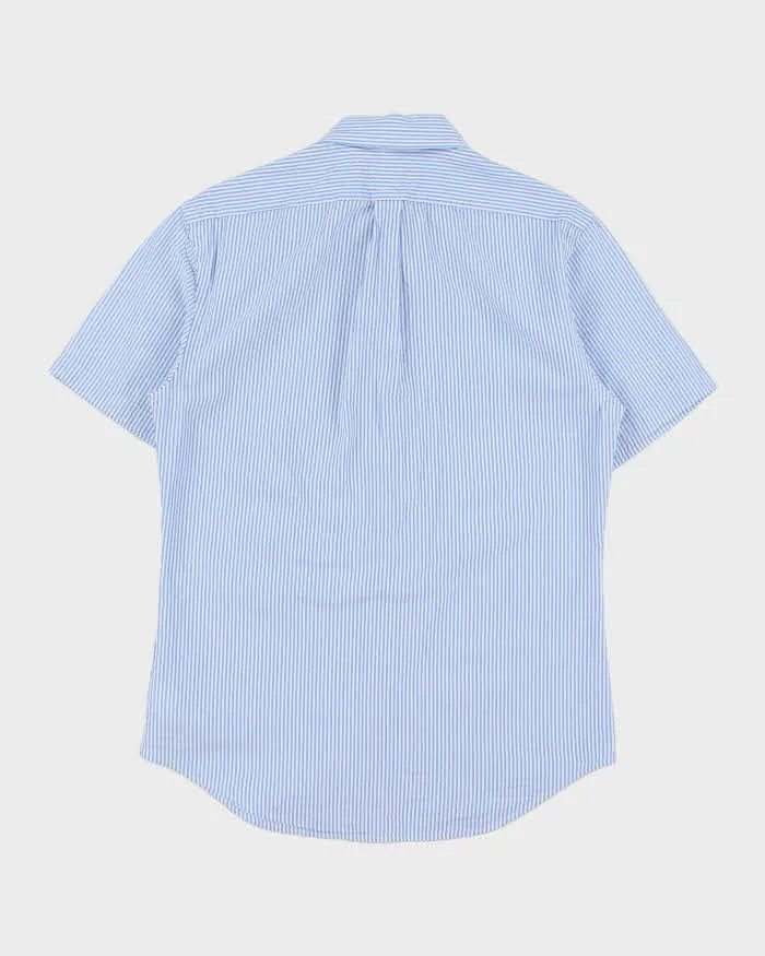 Vintage Ralph Lauren Striped Seer Sucker Slim Fit Short Sleeve Shirt - M sold by Rokit product image thumbnail 2
