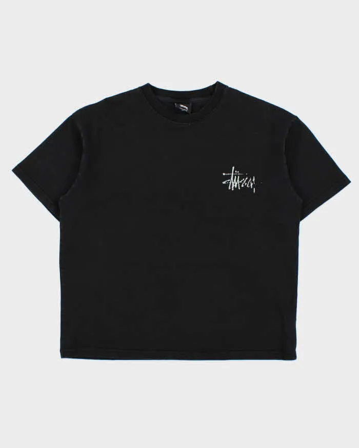 Vintage Stussy Heavyweight Boxy Crewneck T-shirt - L sold by Rokit