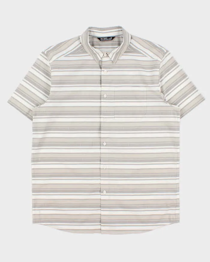 Vintage Arc'teryx Striped Short Sleeve Shirt - L sold by Rokit