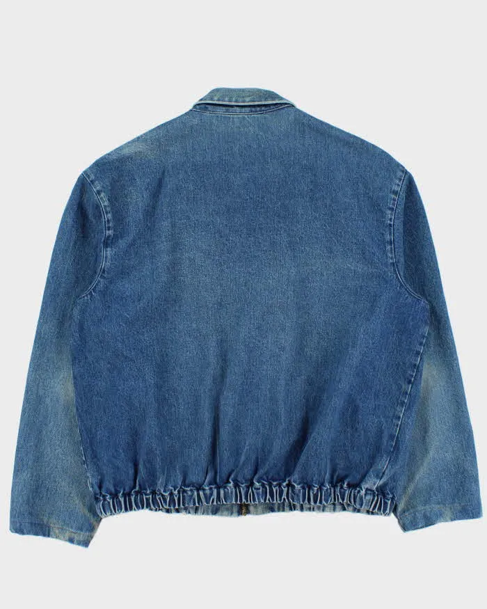 Vintage 1980s Polo Ralph Lauren Made In Canada Medium Wash Denim Harrington Jacket - L sold by Rokit product image thumbnail 2