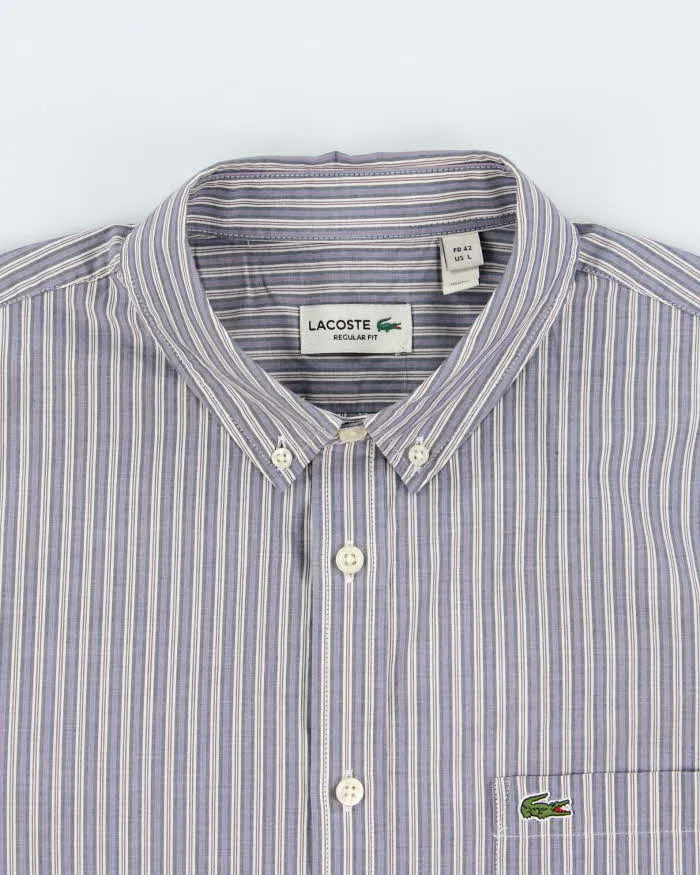 Vintage Lacoste Striped Classic Croc Regular Fit Long Sleeve Shirt - L sold by Rokit product image thumbnail 5