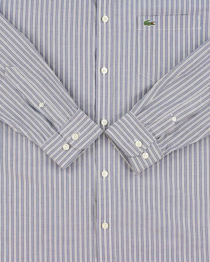 Vintage Lacoste Striped Classic Croc Regular Fit Long Sleeve Shirt - L sold by Rokit product image thumbnail 4