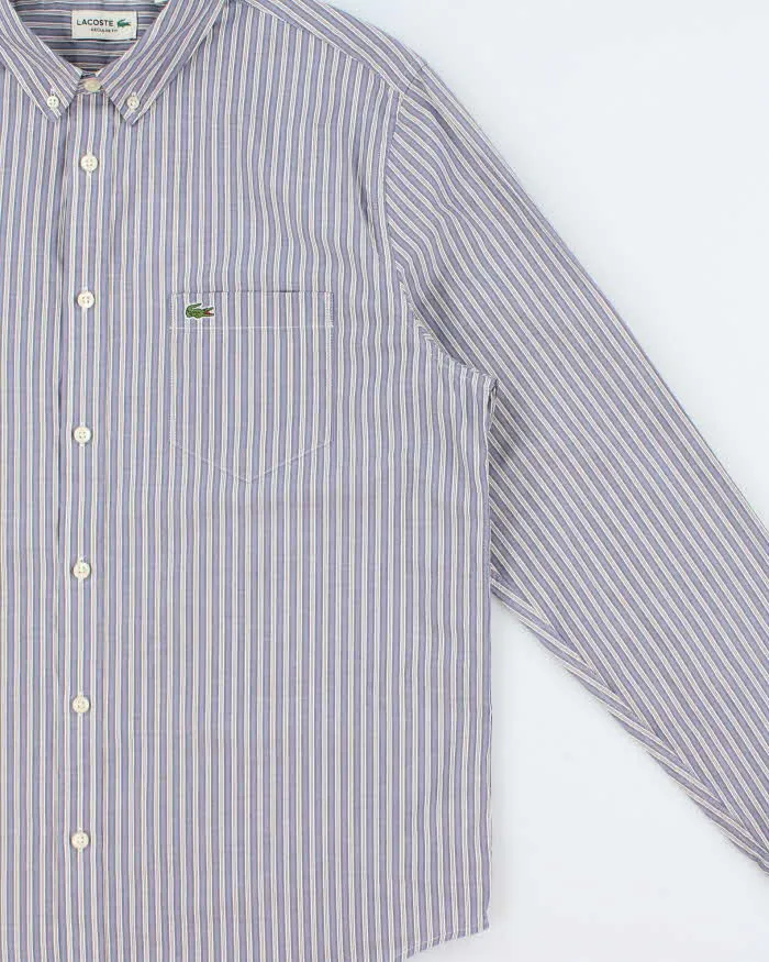 Vintage Lacoste Striped Classic Croc Regular Fit Long Sleeve Shirt - L sold by Rokit product image thumbnail 3