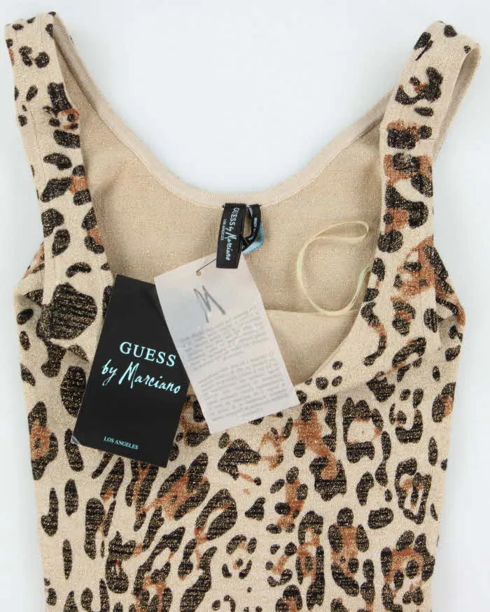 DSWT Y2k 2000s Guess By Marciano Glittery Leopard Print Knit Mini Dress - XS sold by Rokit product image thumbnail 5