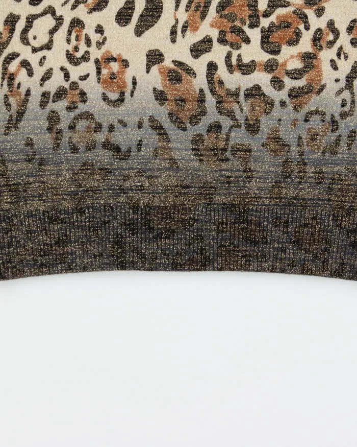 DSWT Y2k 2000s Guess By Marciano Glittery Leopard Print Knit Mini Dress - XS sold by Rokit product image thumbnail 4