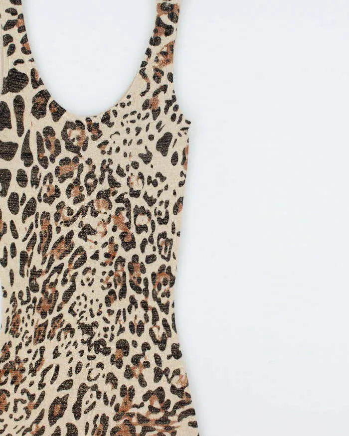 DSWT Y2k 2000s Guess By Marciano Glittery Leopard Print Knit Mini Dress - XS sold by Rokit product image thumbnail 3