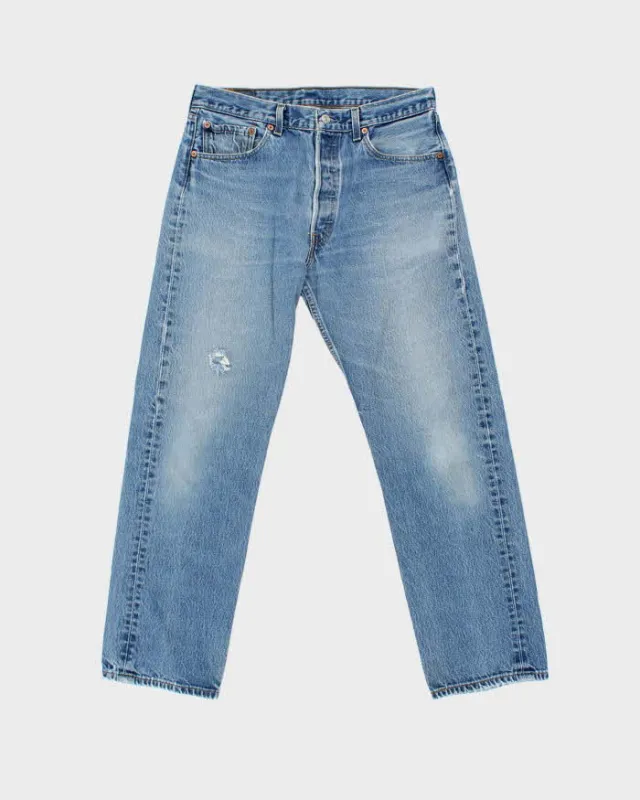 Vintage 1999 Levi's 501 Red Batwing Distressed Jeans - W31 L29 made by Levi's