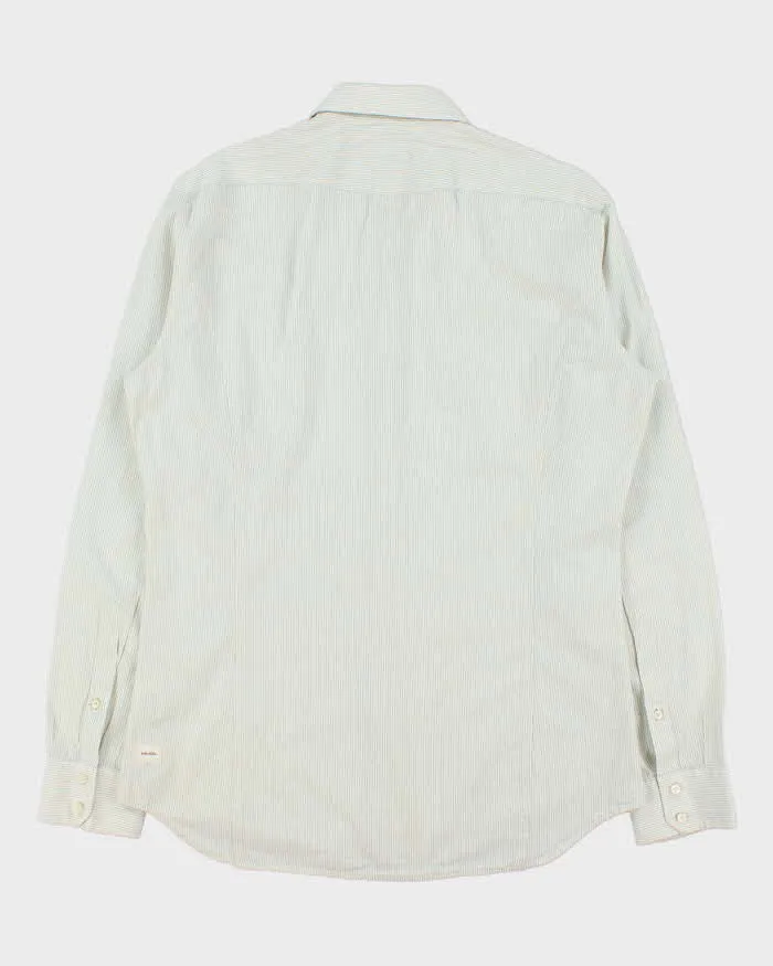 Vintage Y2K 00s Diesel Sage Green Striped Long Sleeve Western Shirt - XL sold by Rokit product image thumbnail 2