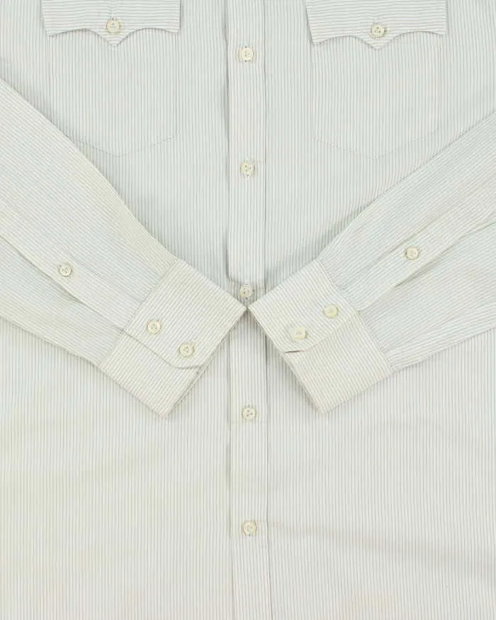 Vintage Y2K 00s Diesel Sage Green Striped Long Sleeve Western Shirt - XL sold by Rokit product image thumbnail 4