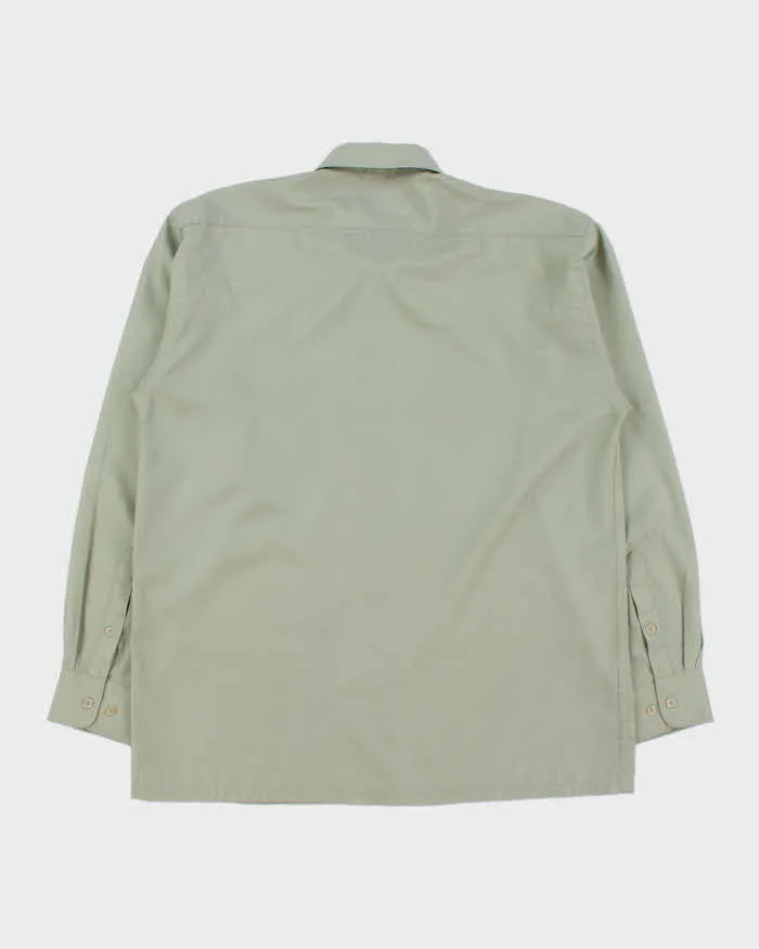 Vintage 1990s Givenchy Gentleman Sage Green Long Sleeve Shirt - M sold by Rokit product image thumbnail 2