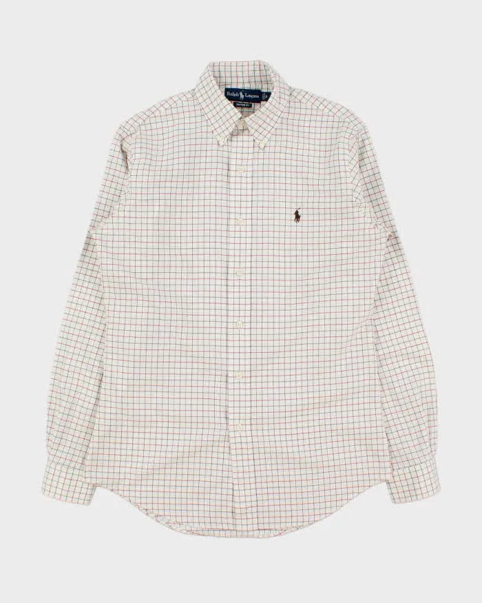 Vintage Y2K 00s Ralph Lauren Windowpane Check Custom Fit Long Sleeve Shirt - S sold by Rokit