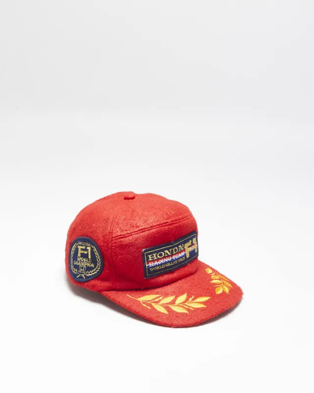 Vintage 1984 Honda F1 Racing Team World Grand Prix Champions Patch Wool Snapback - OS made by Rokit