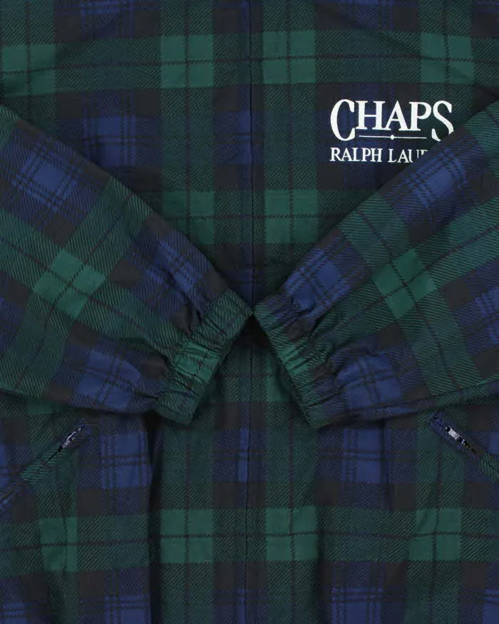 Vintage 1990s Ralph Lauren Chaps Tartan Soft Shell Harrington Windbreaker Jacket - L sold by Rokit product image thumbnail 4