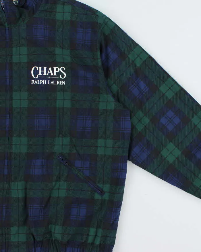 Vintage 1990s Ralph Lauren Chaps Tartan Soft Shell Harrington Windbreaker Jacket - L sold by Rokit product image thumbnail 3