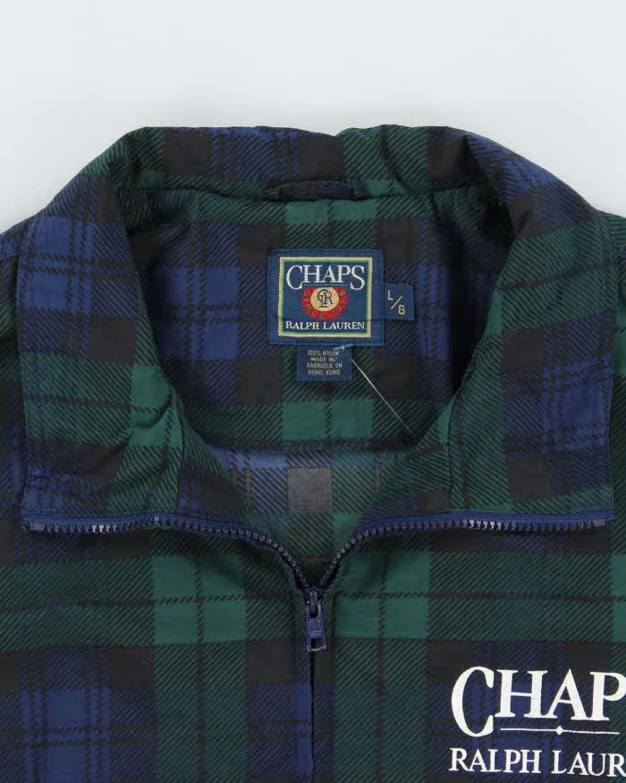 Vintage 1990s Ralph Lauren Chaps Tartan Soft Shell Harrington Windbreaker Jacket - L sold by Rokit product image thumbnail 5