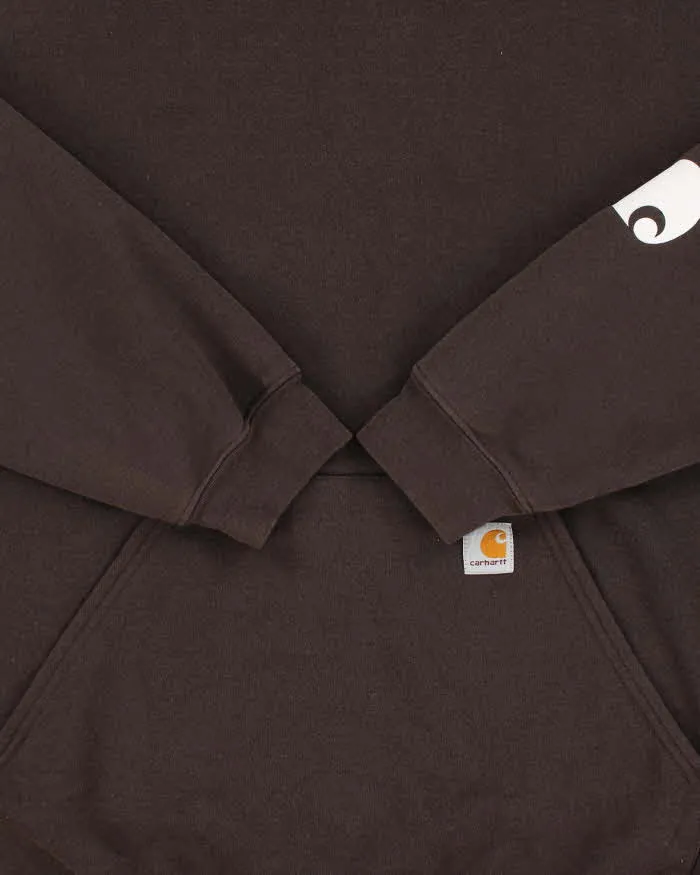Vintage Carhartt DKB Midweight Sleeve Logo Loose Fit Pullover Hoodie - XL sold by Rokit product image thumbnail 4