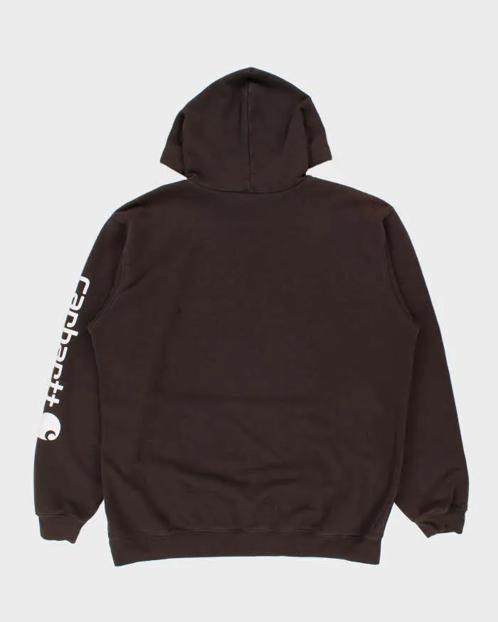 Vintage Carhartt DKB Midweight Sleeve Logo Loose Fit Pullover Hoodie - XL sold by Rokit product image thumbnail 2