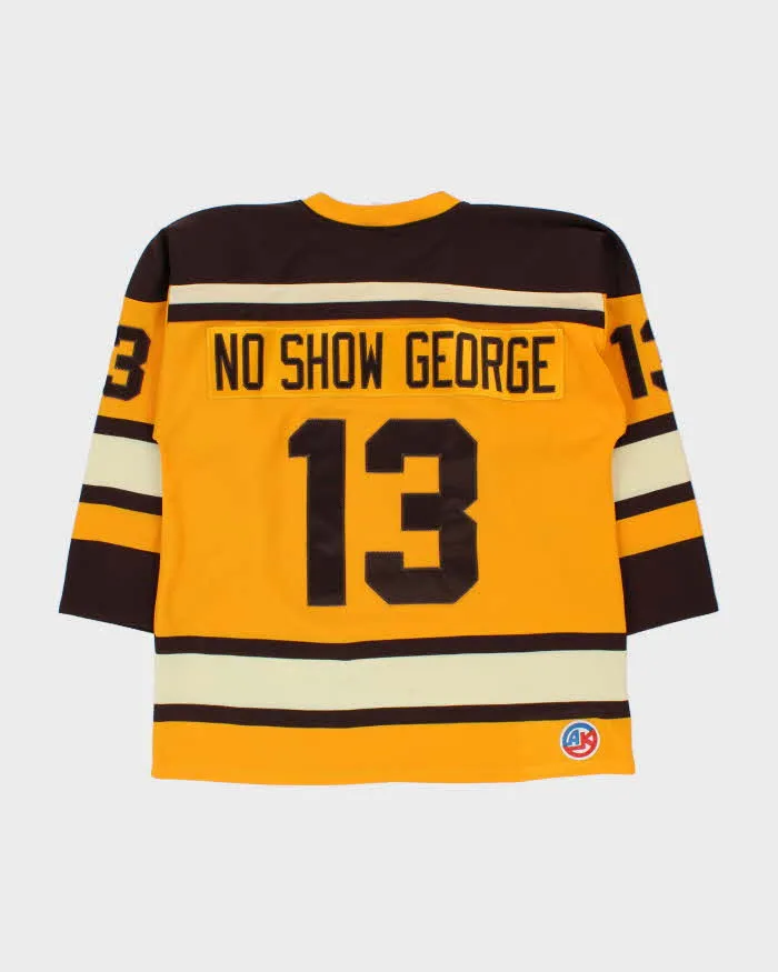 Vintage 1990s Athletic Knit Curious George #13 Made In Canada Ice Hockey Jersey - L sold by Rokit product image thumbnail 2
