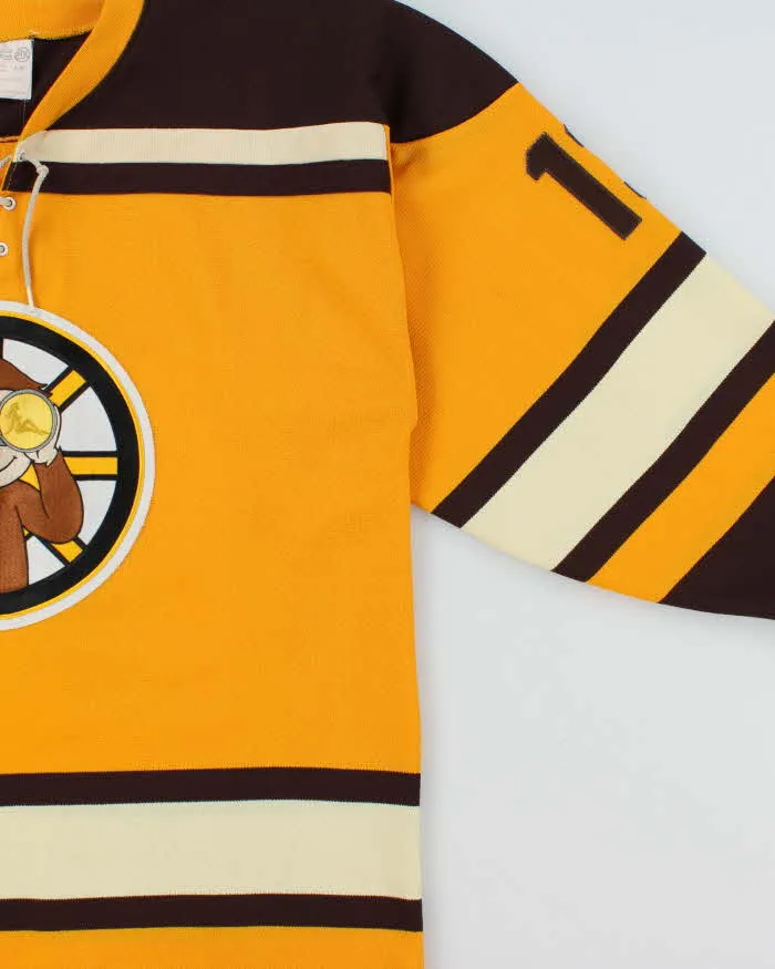 Vintage 1990s Athletic Knit Curious George #13 Made In Canada Ice Hockey Jersey - L sold by Rokit product image thumbnail 3