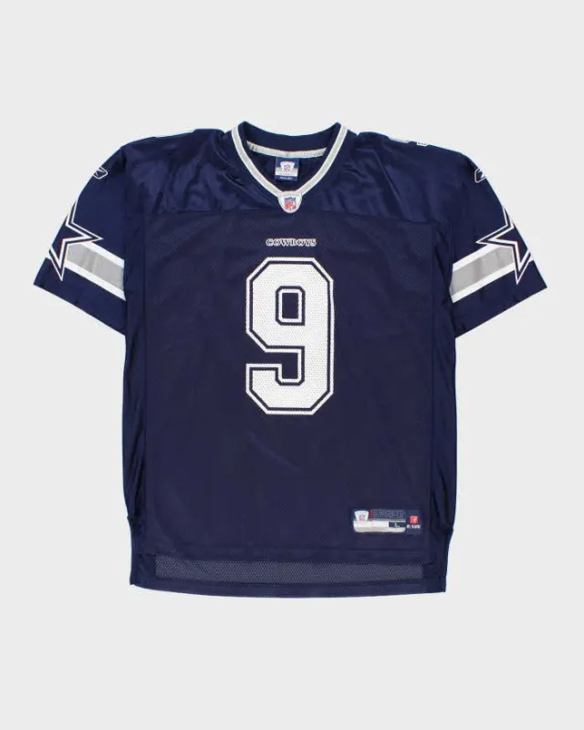 Vintage 2007-08 Reebok Dallas Cowboys Romo #9 Official NFL Equipment Home Jersey - L made by Rokit