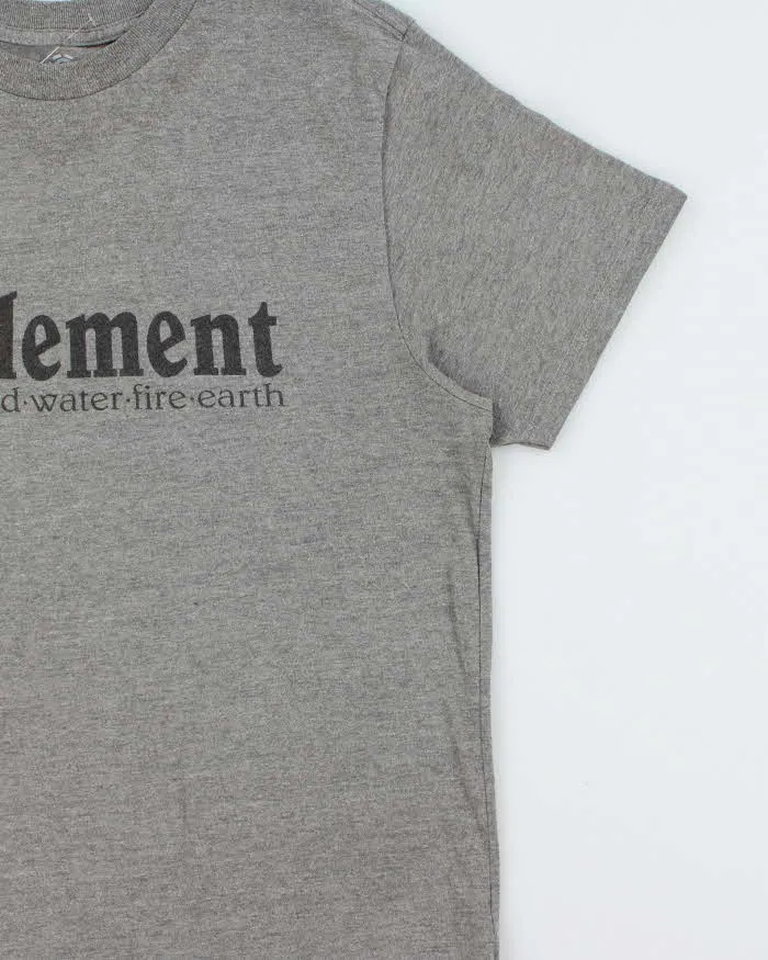 Vintage Element Skateboards Classic Logo Marl Grey Regular Fit Crewneck T-Shirt - L sold by Rokit product image thumbnail 3
