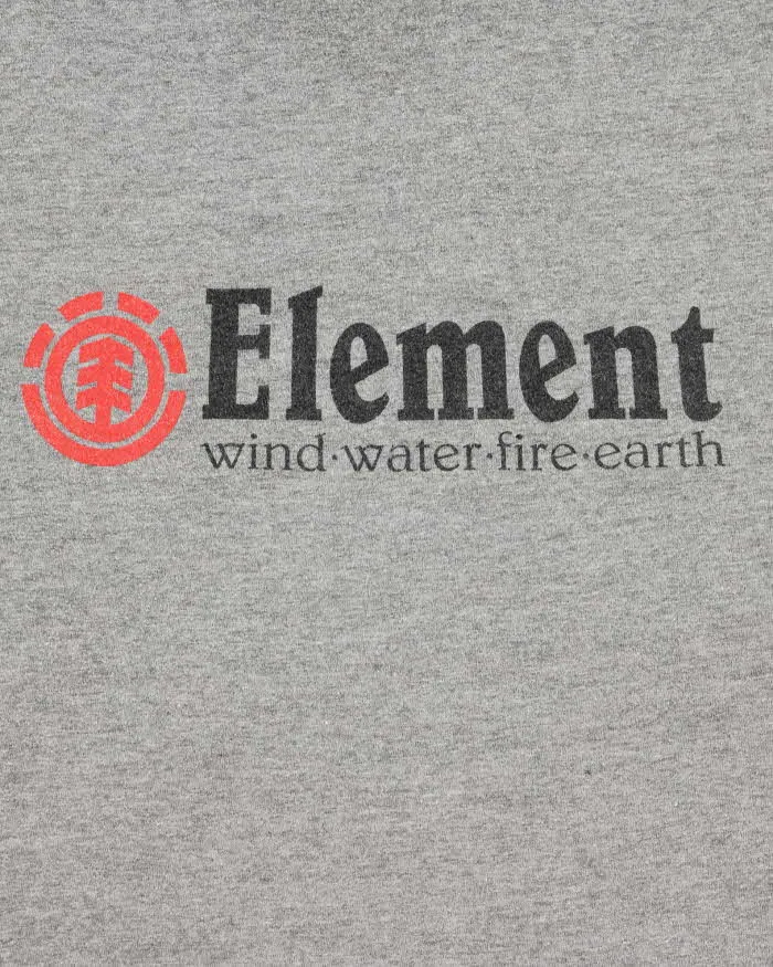 Vintage Element Skateboards Classic Logo Marl Grey Regular Fit Crewneck T-Shirt - L sold by Rokit product image thumbnail 4