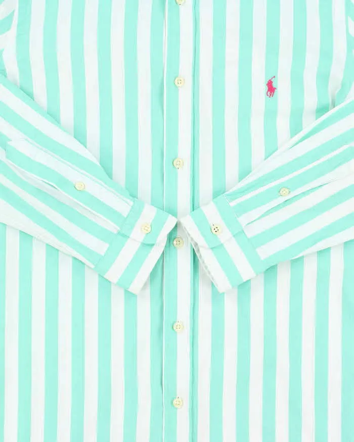 Vintage Polo Ralph Lauren Striped Custom Fit Long Sleeve Summer Shirt - M sold by Rokit product image thumbnail 4