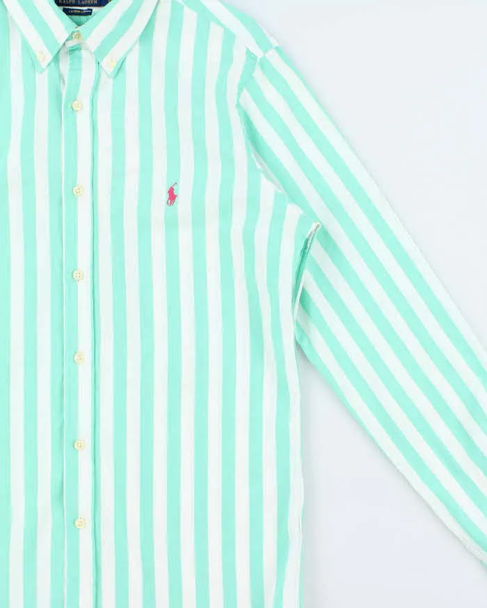 Vintage Polo Ralph Lauren Striped Custom Fit Long Sleeve Summer Shirt - M sold by Rokit product image thumbnail 3