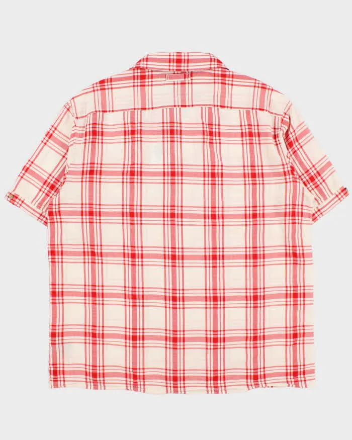 Vintage Y2K 00s Tommy Hilfiger Jeans Plaid Camp Collar Short Sleeve Shirt - L sold by Rokit product image thumbnail 2
