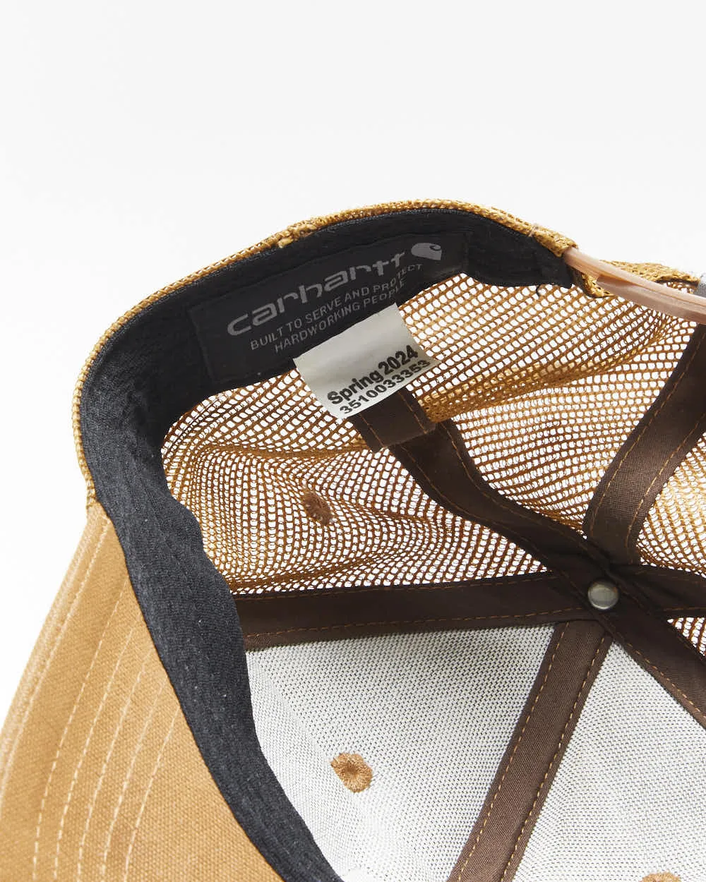 2024 Carhartt Sunset C Patch Rugged Flex Tan Canvas Trucker Hat - OS sold by Rokit product image thumbnail 4