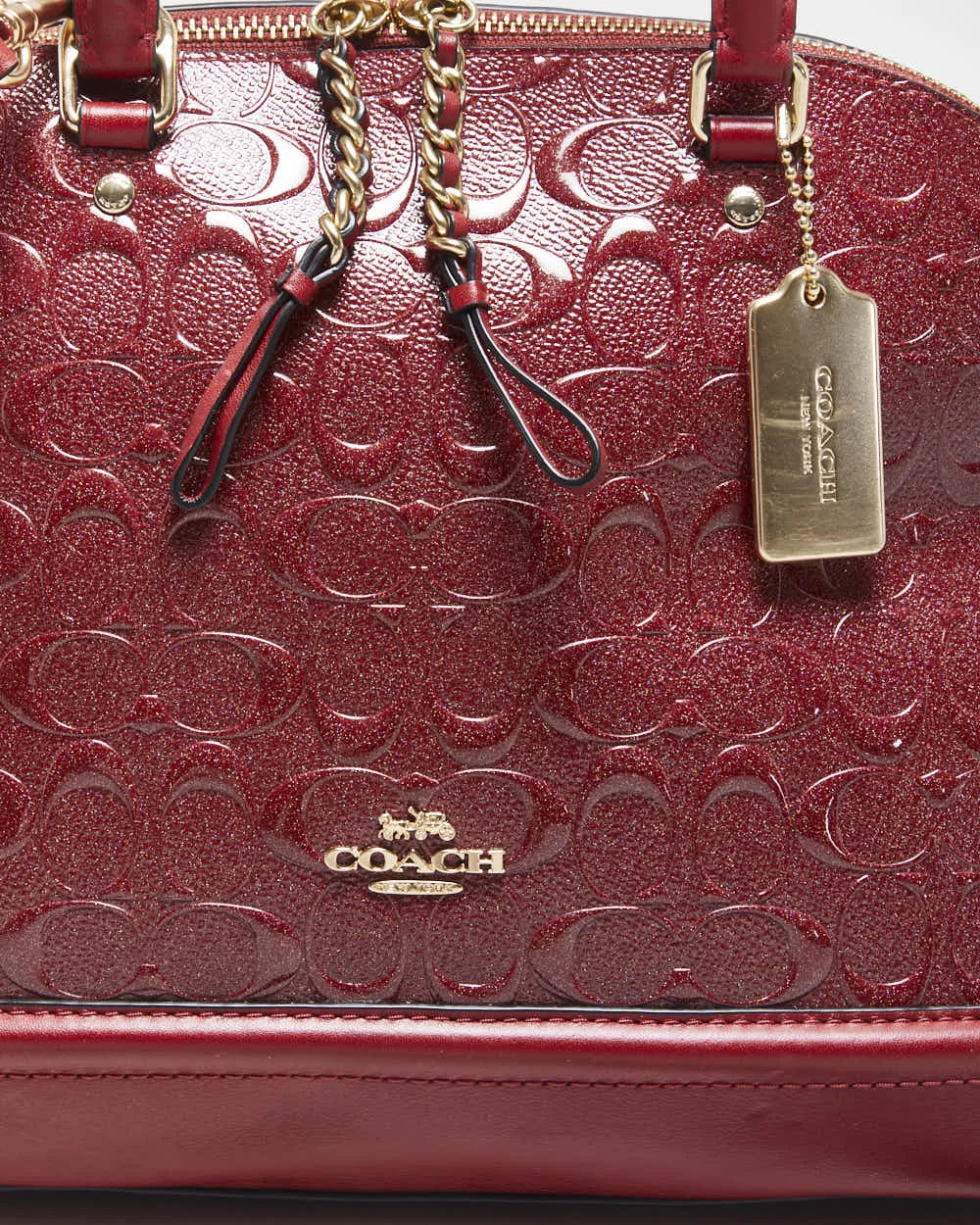 Vintage Y2k 2000s Coach Sierra Satchel Patent Crossbody Bag sold by Rokit product image thumbnail 3