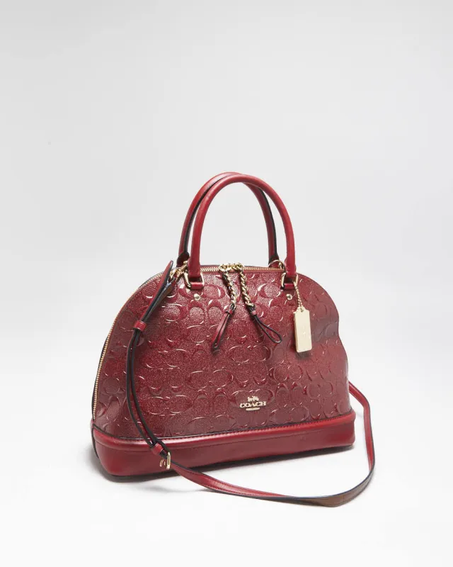 Vintage Y2k 2000s Coach Sierra Satchel Patent Crossbody Bag made by Coach