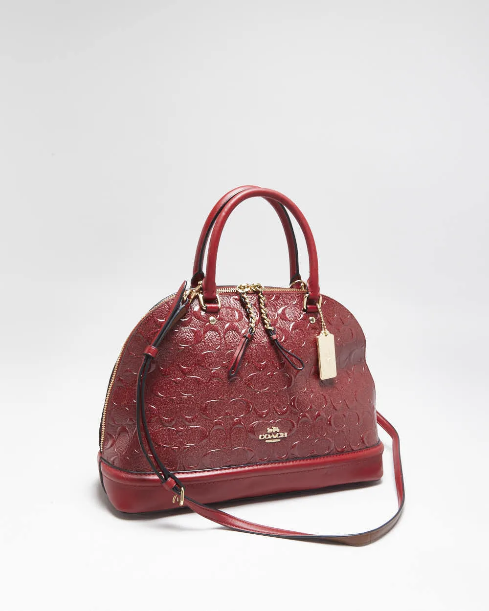 Vintage Y2k 2000s Coach Sierra Satchel Patent Crossbody Bag sold by Rokit