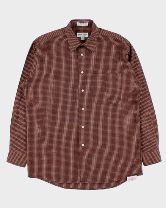 Vintage Pierre Cardin Checked Long Sleeve Shirt - L made by Pierre Cardin