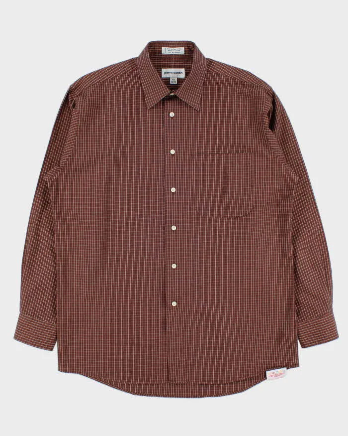 Vintage Pierre Cardin Checked Long Sleeve Shirt - L sold by Rokit