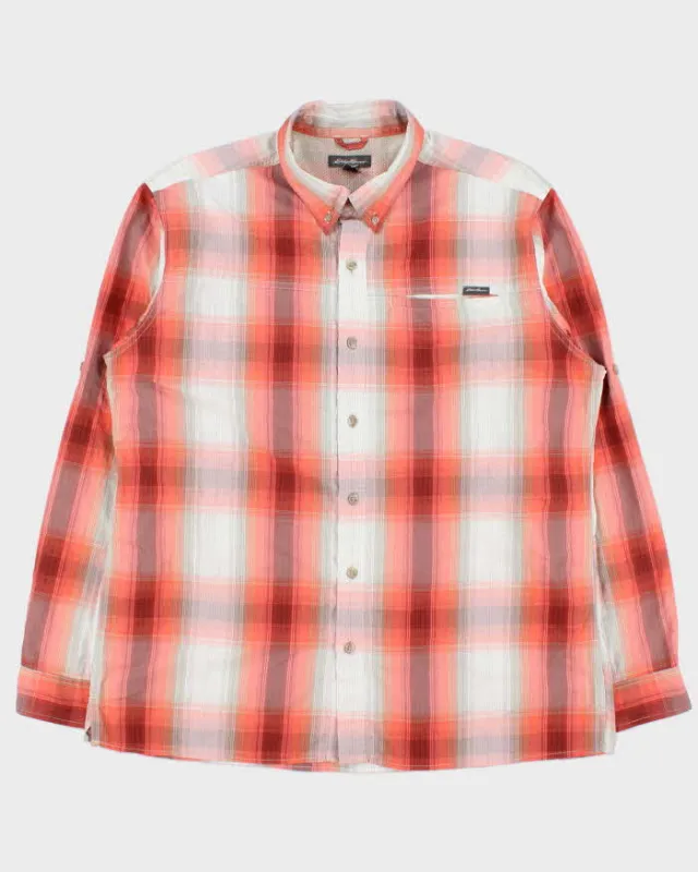 Vintage Eddie Bauer Checked Long Sleeve Shirt - L made by Eddie Bauer