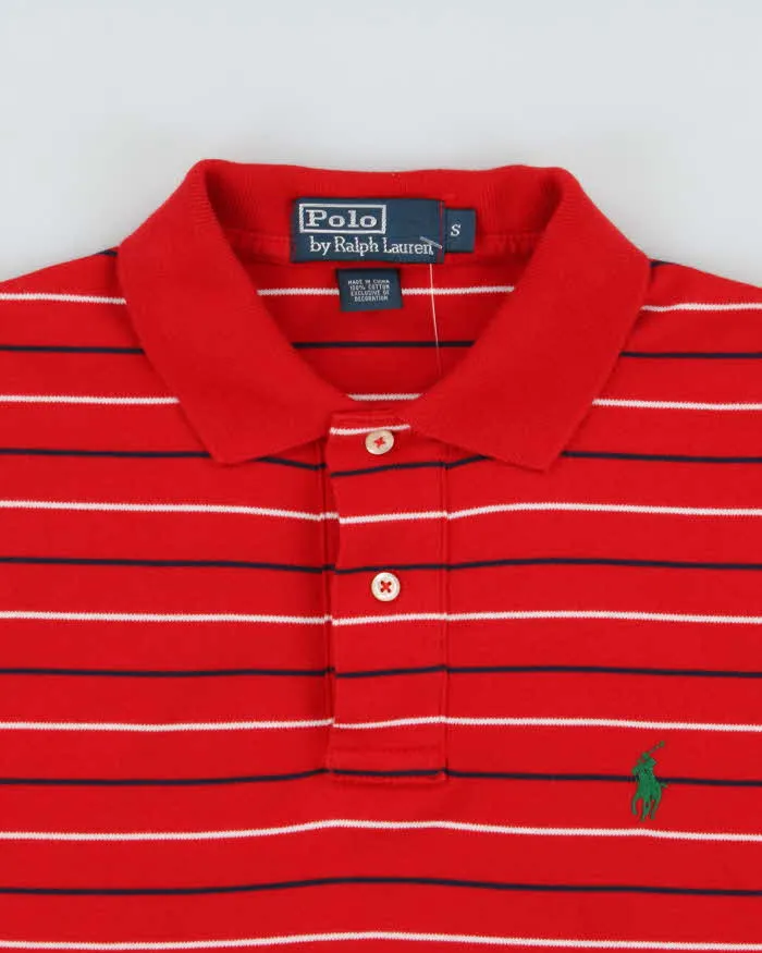 Vintage Y2K 00s Polo Ralph Lauren Striped Short Sleeve Polo Shirt - S sold by Rokit product image thumbnail 5