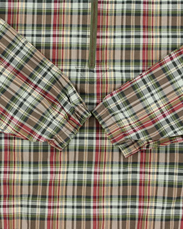 Vintage Eddie Bauer Checked Quarter-zip Oversized Hooded Jacket - M sold by Rokit product image thumbnail 4