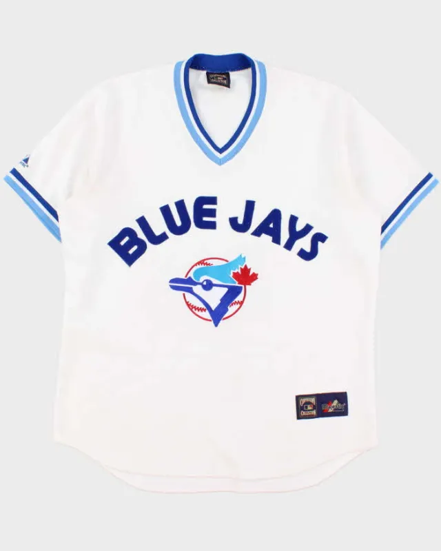 Vintage 1991 Majestic Cooperstown Collection Toronto Blue Jays 70s Throwback Baseball Jersey - L made by Majestic