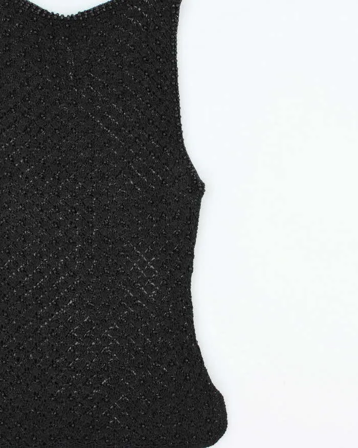 Vintage 1990s Beaded Crochet Boatneck Top - XS sold by Rokit product image thumbnail 3