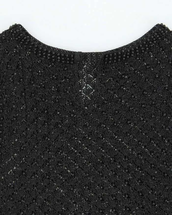 Vintage 1990s Beaded Crochet Boatneck Top - XS sold by Rokit product image thumbnail 5