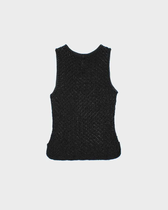 Vintage 1990s Beaded Crochet Boatneck Top - XS sold by Rokit product image thumbnail 2