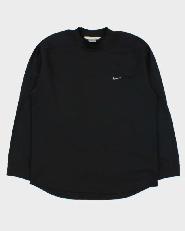 Vintage Y2K 00s Nike Embroidered Long Sleeve Crewneck Active T-Shirt - L made by Nike