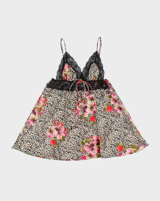 Vintage Y2k 2000s Victoria's Secret Animal Print Satin Cami Top - S made by Rokit