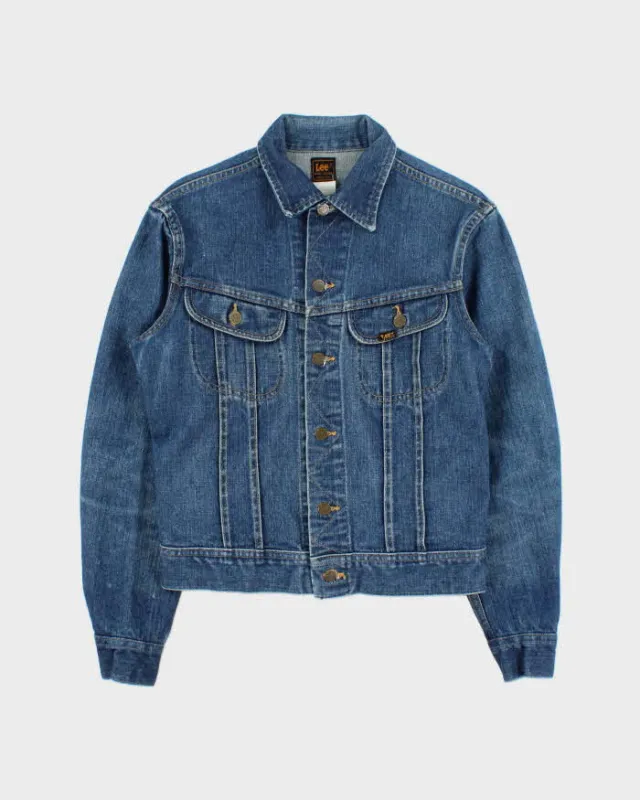 Vintage 1970s Lee Riders Made In USA Medium Wash Denim Trucker Jacket - M made by Lee