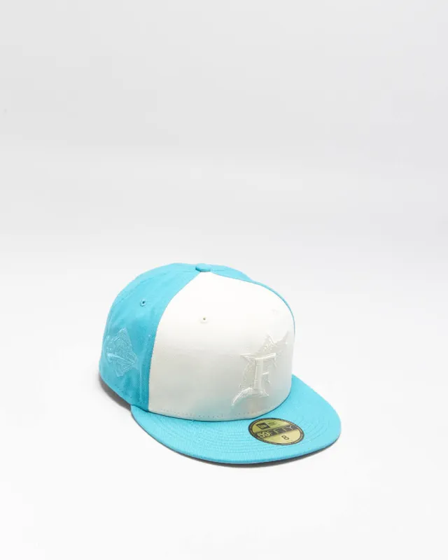 Vintage New Era 59Fifty x Cooperstown Collection Florida Marlins 1987 World Series Retro MLB Fitted Baseball Cap - 8/63.5cm made by New Era
