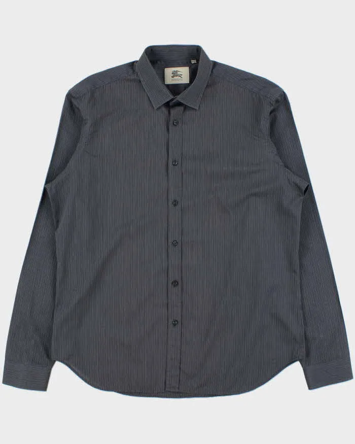 Vintage Burberry Pin Striped Long Sleeve Shirt - L sold by Rokit
