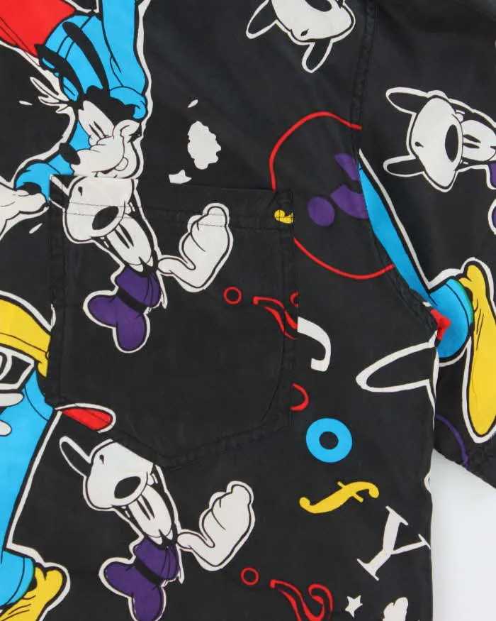 Vintage 1990s Disney Mickey Unlimited Goofy Silk Graphic Short Sleeve Shirt - L sold by Rokit product image thumbnail 4