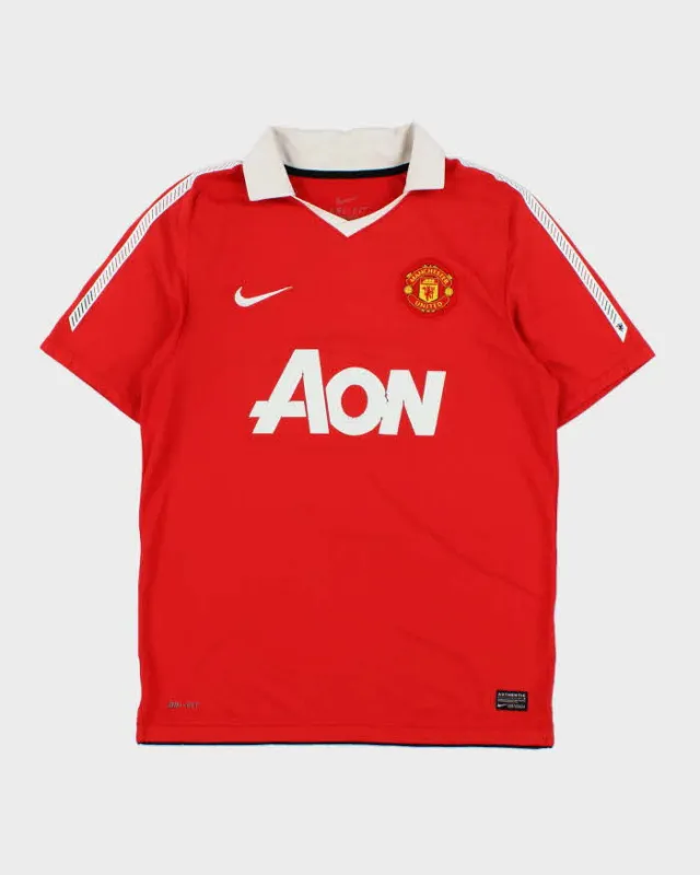 Vintage 2010-11 Nike Manchester United FC Dri-Fit Home Football Shirt - M made by Nike