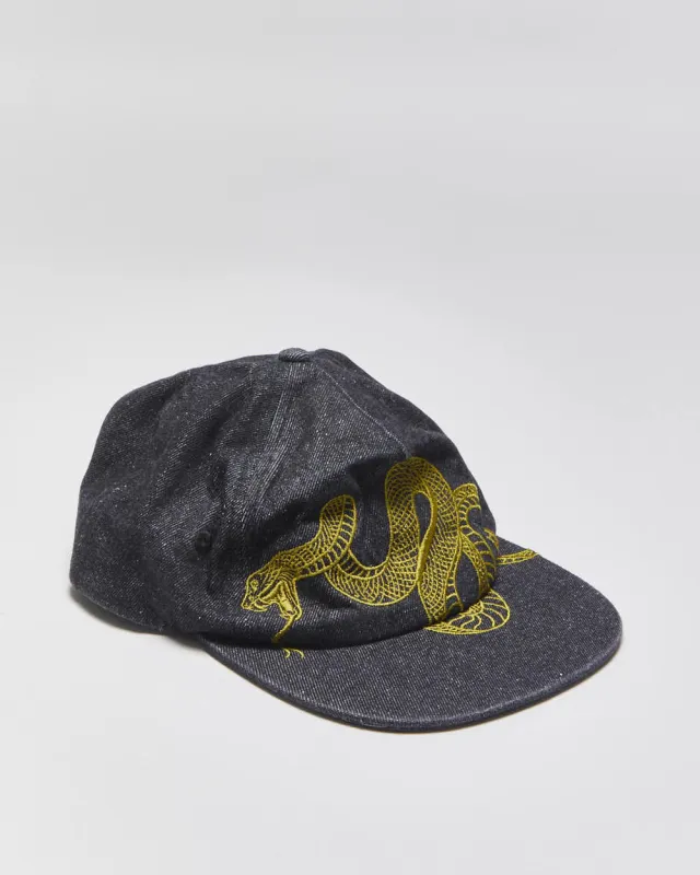 Vintage Coney Island Picnic Embroidered Snake Denim Snapback - OS made by Rokit